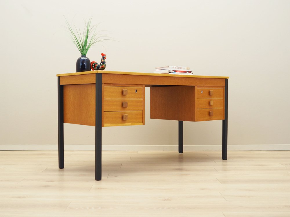 Danish Ash Desk from Domino Møbler, 1970s