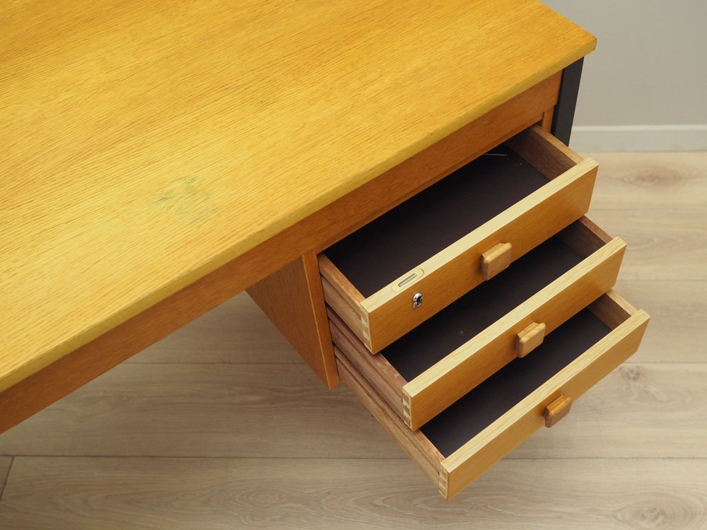 Danish Ash Desk from Domino Møbler, 1970s