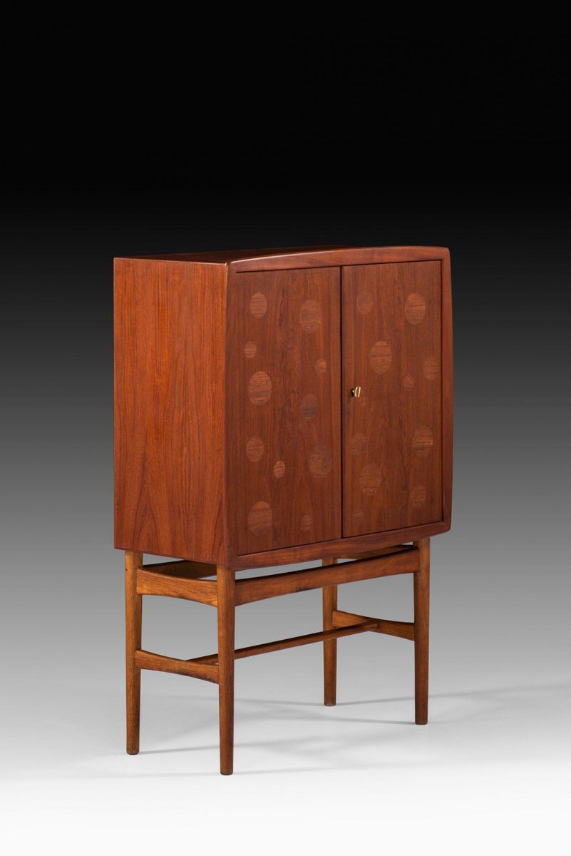 Danish Bar Cabinet by Tove & Edvard Kindt-Larsen for Gustav Bertelsen, 1940s