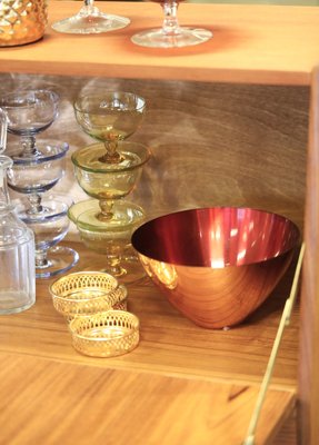 Danish Bar Cabinet in Teak with Slanted Fron, 1960s-BPJ-2024677