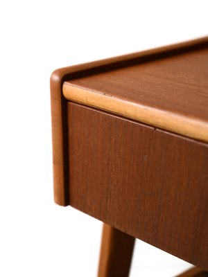 Danish Bedside Table with Magazine Rack, 1960s-QWP-2035614