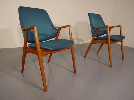 Danish Beech Armchairs, 1960s, Set of 2-RDW-618174