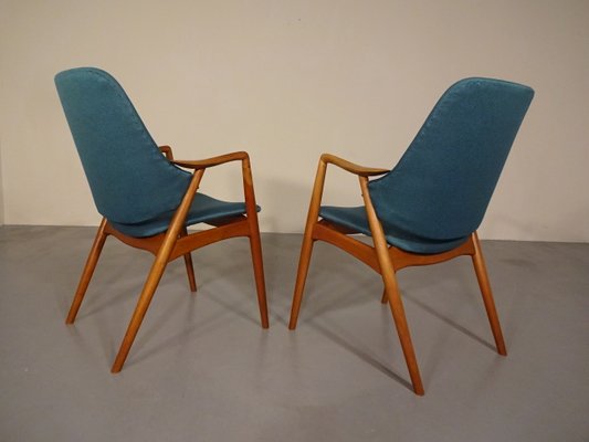 Danish Beech Armchairs, 1960s, Set of 2-RDW-618174