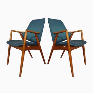 Danish Beech Armchairs, 1960s, Set of 2-RDW-618174