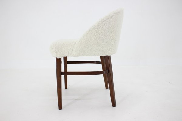 Danish Beech Chair in Sheepskin Fabric, 1960s-TZ-1336907