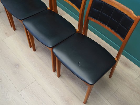 Danish Beech Chairs, Denmark, 1970s, Set of 4-VND-2018245