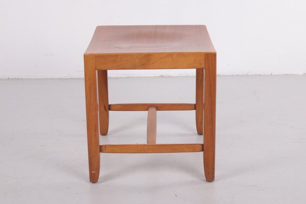 Danish Beech Side Table or Stool, 1960s-EZZ-935688