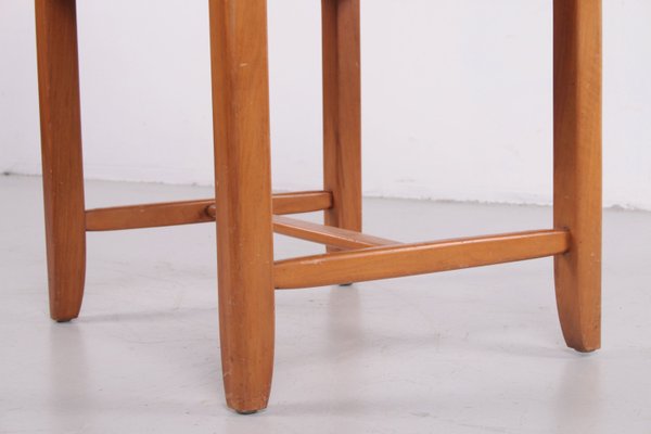 Danish Beech Side Table or Stool, 1960s-EZZ-935688