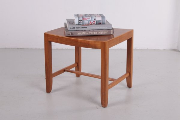 Danish Beech Side Table or Stool, 1960s-EZZ-935688