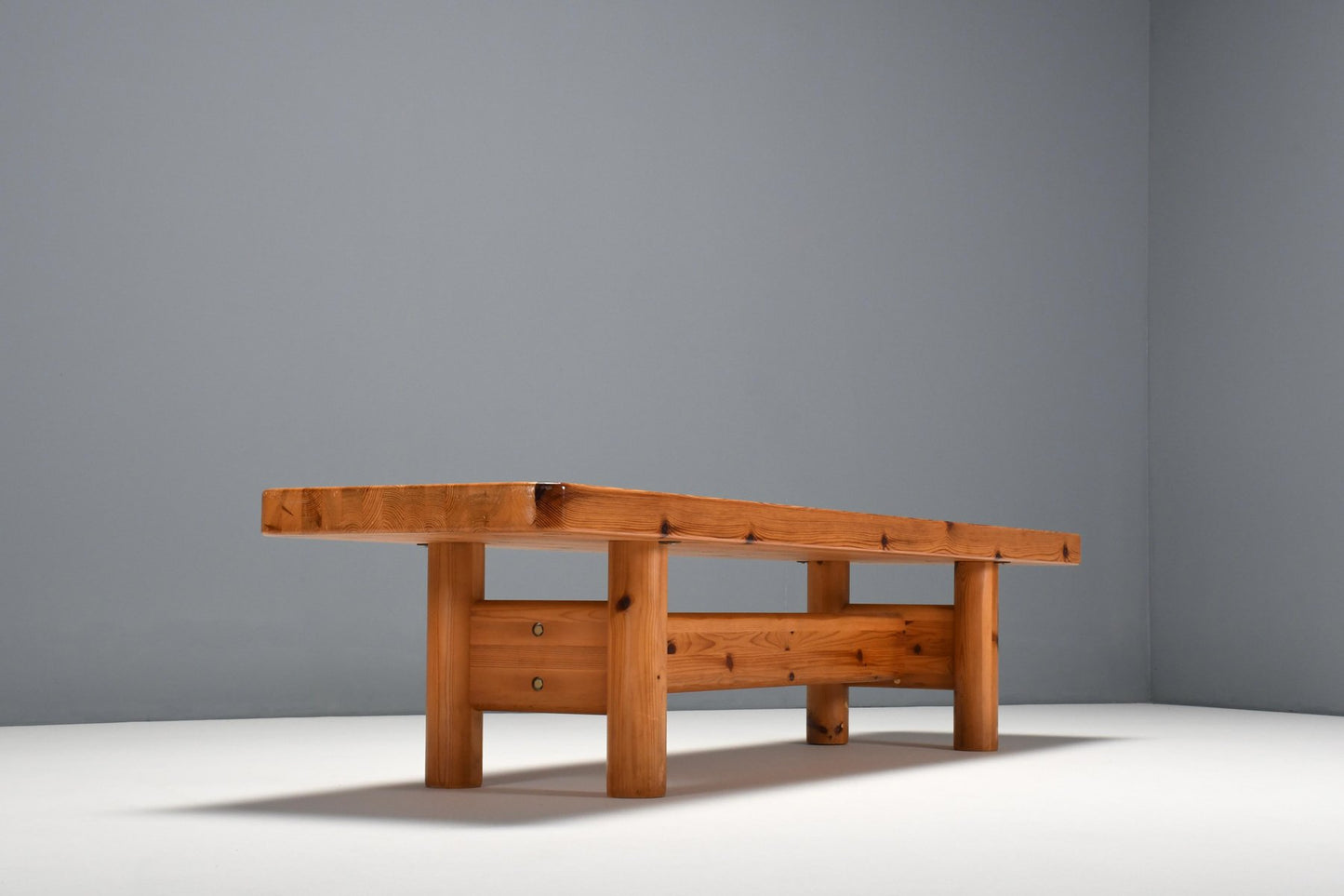 Danish Bench in Pine Wood by Rainer Daumiller for Hirtshals Sawmill