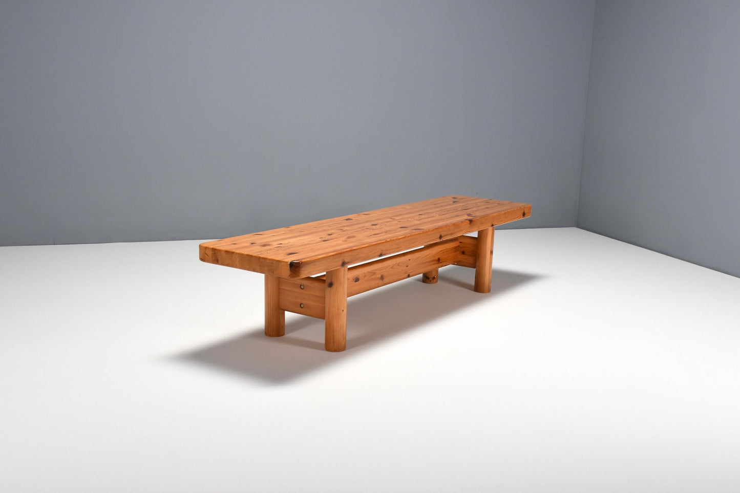 Danish Bench in Pine Wood by Rainer Daumiller for Hirtshals Sawmill