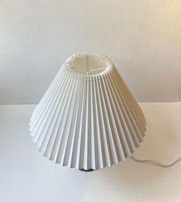 Danish Black and White Glazed Ceramic Table Lamp by Søholm, 1960s-LCR-1396625