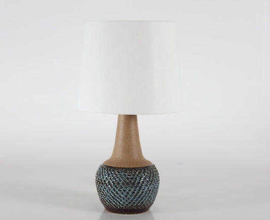 Danish Blue Ceramic Table Lamp by Einar Johansen for Søholm, 1960s