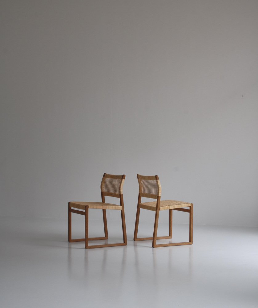 Danish BM61 Chairs by Børge Mogensen for P. Lauritsen & Son, 1950s, Set of 2