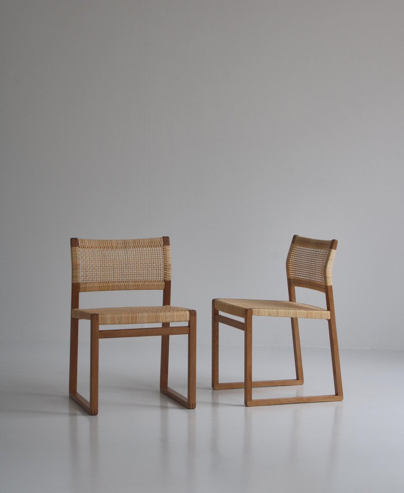 Danish BM61 Chairs by Børge Mogensen for P. Lauritsen & Son, 1950s, Set of 2