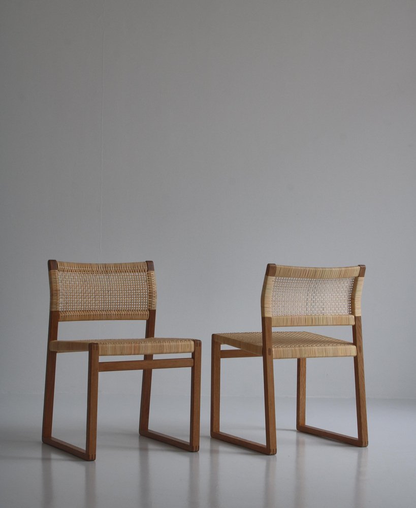 Danish BM61 Chairs by Børge Mogensen for P. Lauritsen & Son, 1950s, Set of 2