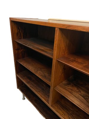 Danish Bookcase in Rosewood with Chrome Legs, 1980s-FSD-1421522