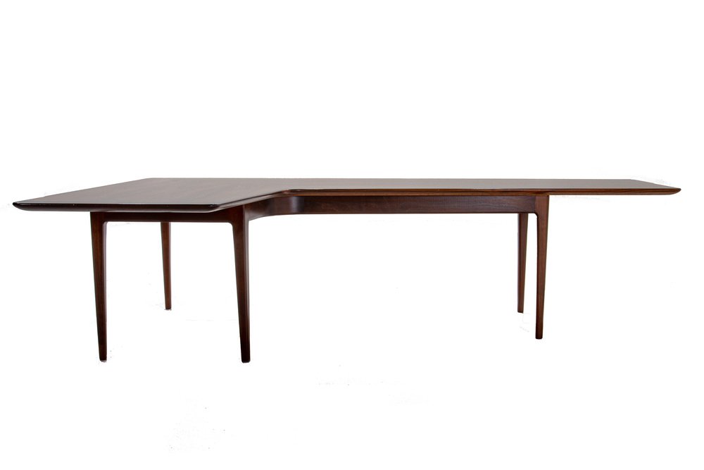 Danish Boomerang Coffee Table in Rosewood, 1960s