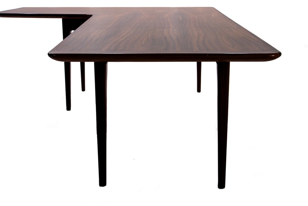 Danish Boomerang Coffee Table in Rosewood, 1960s