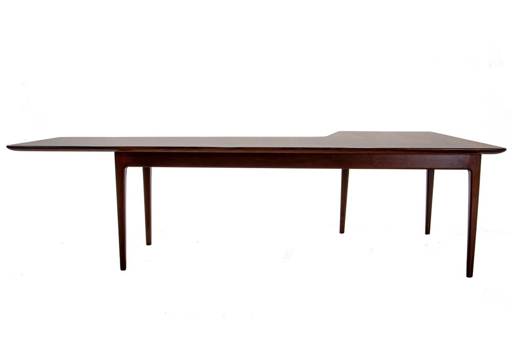 Danish Boomerang Coffee Table in Rosewood, 1960s