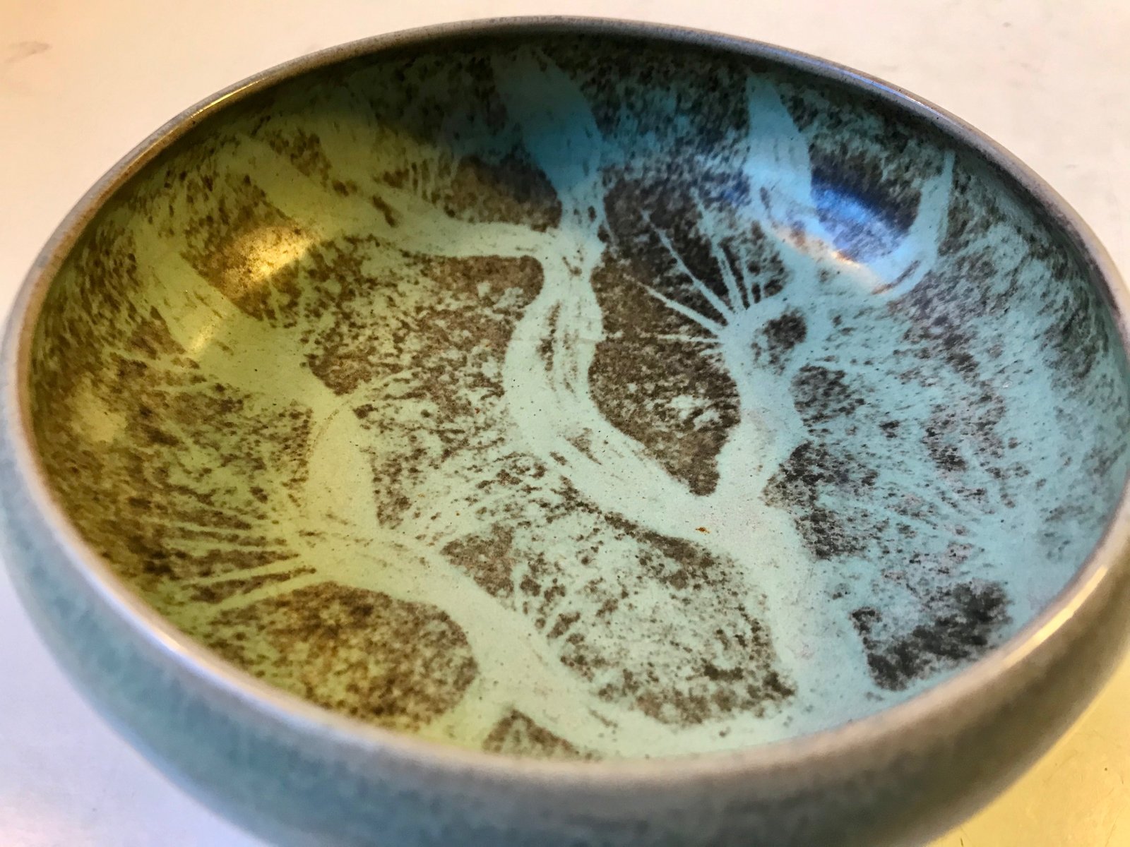 Danish Bowl with Crystalline Glaze by Einar Johansen, 1960s