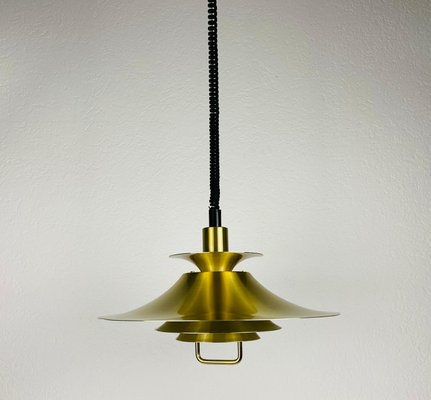 Danish Brass and Metal Pendant Lamp, 1960s-PUK-931378