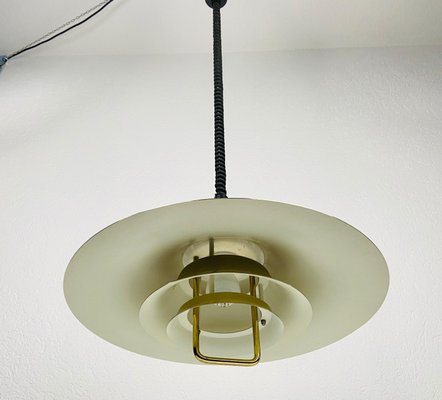 Danish Brass and Metal Pendant Lamp, 1960s-PUK-931378