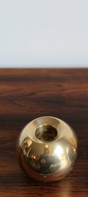 Danish Brass Candleholder, 1950s-CC-559775