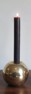 Danish Brass Candleholder, 1950s-CC-559775