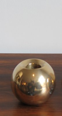 Danish Brass Candleholder, 1950s-CC-559775