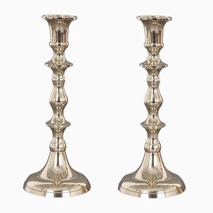 Danish Brass Candleholders, 1950s, Set of 2-DQ-623607