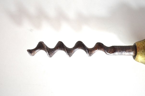 Danish Brass Corkscrew, 1920s-OV-1378537