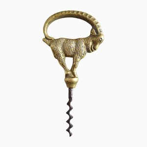 Danish Brass Corkscrew, 1920s-OV-1378537