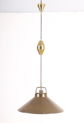 Danish Brass Pendant by Fritz Schlegel for Lyfa, 1960s-FK-1413866