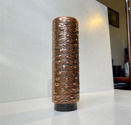 Danish Brutalist Copper Vase, 1970s-LCR-1377250