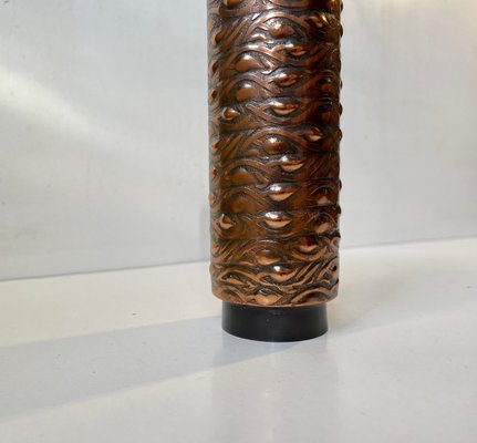 Danish Brutalist Copper Vase, 1970s-LCR-1377250