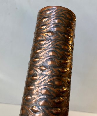 Danish Brutalist Copper Vase, 1970s-LCR-1377250