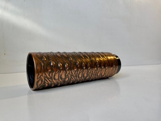 Danish Brutalist Copper Vase, 1970s-LCR-1377250