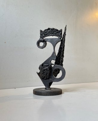 Danish Brutalist Scrap Iron Sculpture in the Style of Robert Jacobsen, 1970s-LCR-1261694