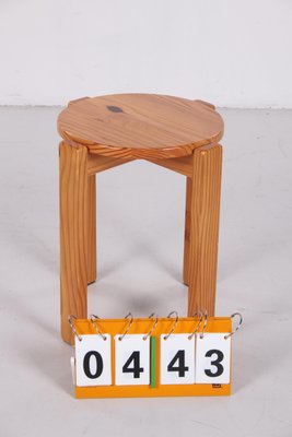 Danish Brutalist Side Stool-EZZ-938453