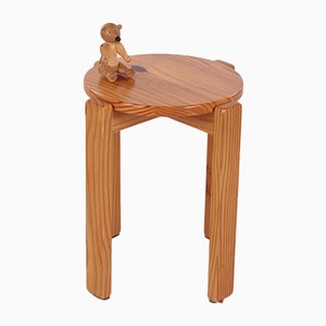 Danish Brutalist Side Stool-EZZ-938453