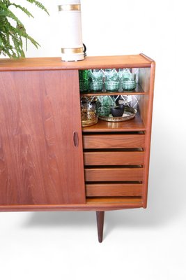 Danish Cabinet in Teak with Bar and Sliding Doors, 1960s-BPJ-2021741