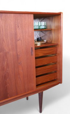 Danish Cabinet in Teak with Bar and Sliding Doors, 1960s-BPJ-2021741