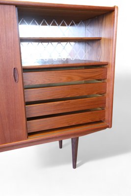 Danish Cabinet in Teak with Bar and Sliding Doors, 1960s-BPJ-2021741