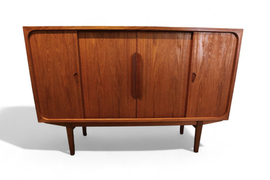 Danish Cabinet in Teak with Sliding Doors, 1960s