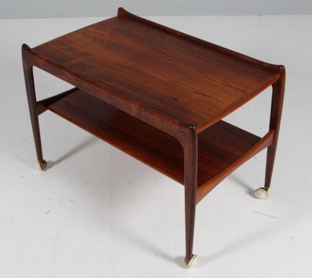 Danish Cabinetmaker Bar Cart in Rosewood, 1960s-HJB-1758467