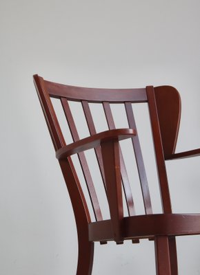 Danish Canada Armchairs in Stained Beech by Fritz Hansen, Set of 2, 1940s-WRF-1225884