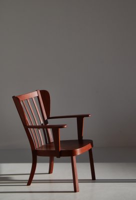 Danish Canada Armchairs in Stained Beech by Fritz Hansen, Set of 2, 1940s-WRF-1225884