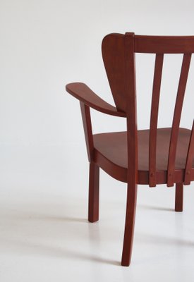 Danish Canada Armchairs in Stained Beech by Fritz Hansen, Set of 2, 1940s-WRF-1225884