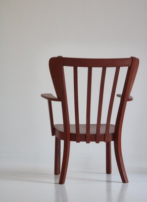 Danish Canada Armchairs in Stained Beech by Fritz Hansen, Set of 2, 1940s-WRF-1225884